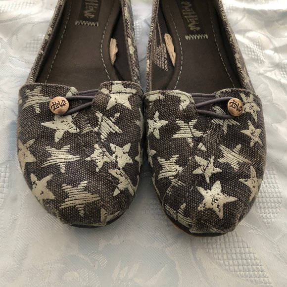 Denim Blue Star Canvas Flats - Picture 2 of 8